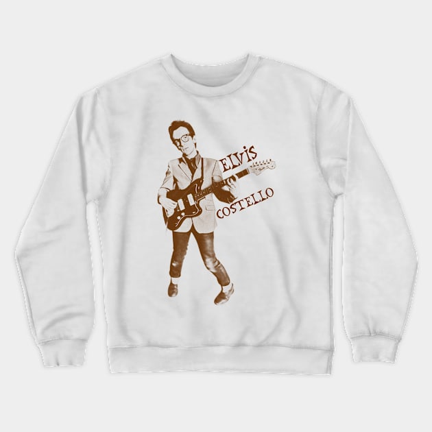 elvis costello tshirt Crewneck Sweatshirt by cigaruttu store